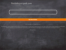 Tablet Screenshot of floridakeysrvpark.com